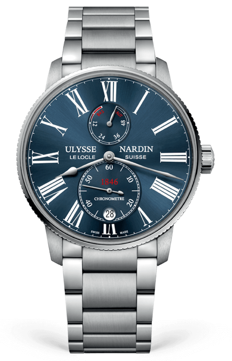 Ulysse Nardin Marine Torpilleur Blue Chronometer 42mm Steel Men's Watch photo 1