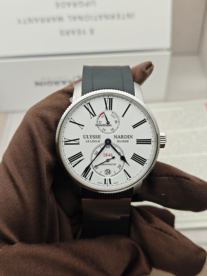 Ulysse Nardin Marine Torpilleur Chronometer 42mm Black Rubber Men's Watch