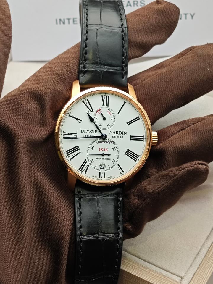 Ulysse Nardin Marine Torpilleur Chronometer 42mm Rose Gold Rubber Men's Watch