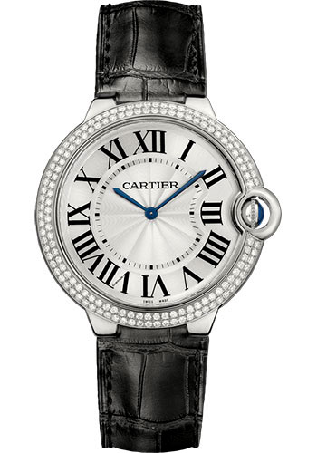 cartier ballon bleu watch with diamonds