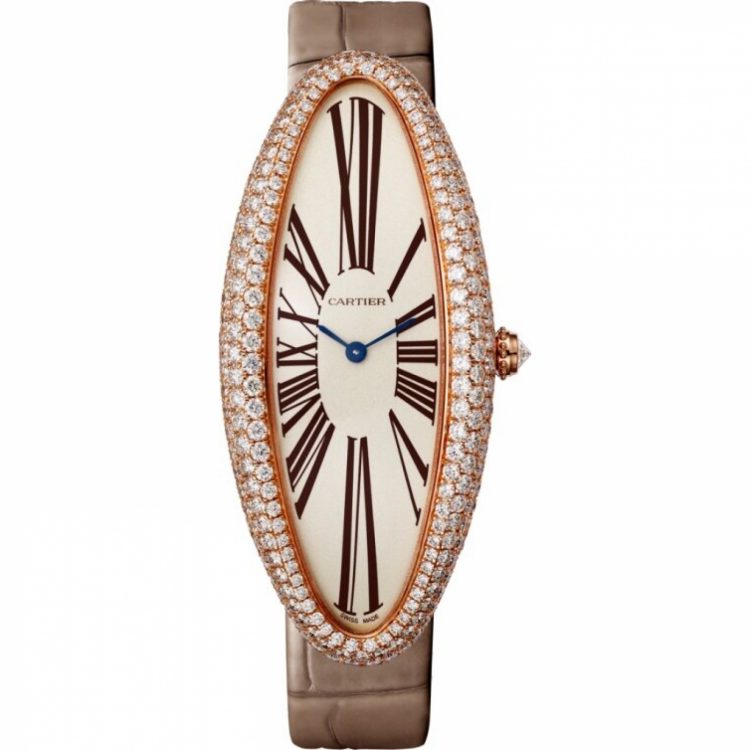 Cartier Baignoire Allongee XL Rose Gold Diamond Ladies Watch photo 1