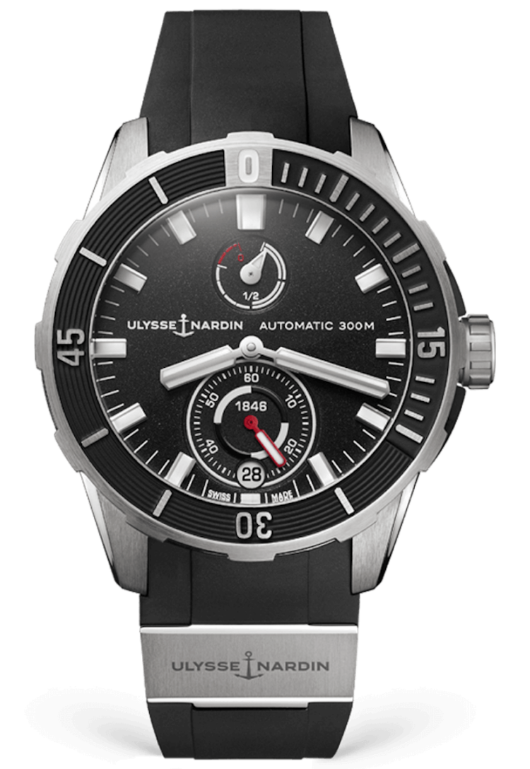 Ulysse Nardin Diver Chronometer 44mm Titanium Black Rubber Men’s Watch photo 1