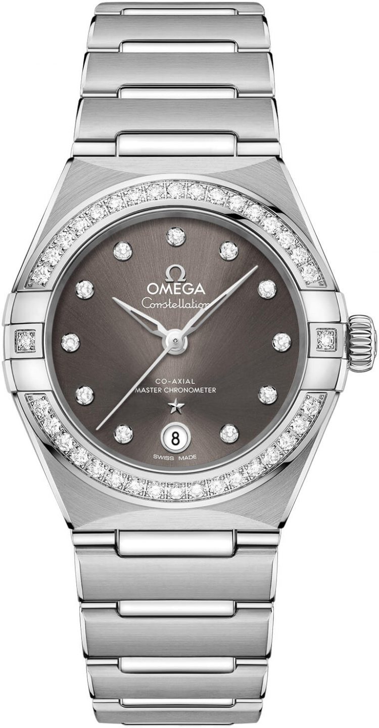 Omega Constellation Co-Axial Master Chronometer Diamond Grey Steel Ladies Watch photo 1