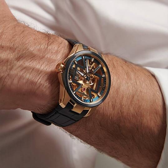 Ulysse Nardin Blast Skeleton X 42mm Rose Gold Blue Leather Men’s Watch