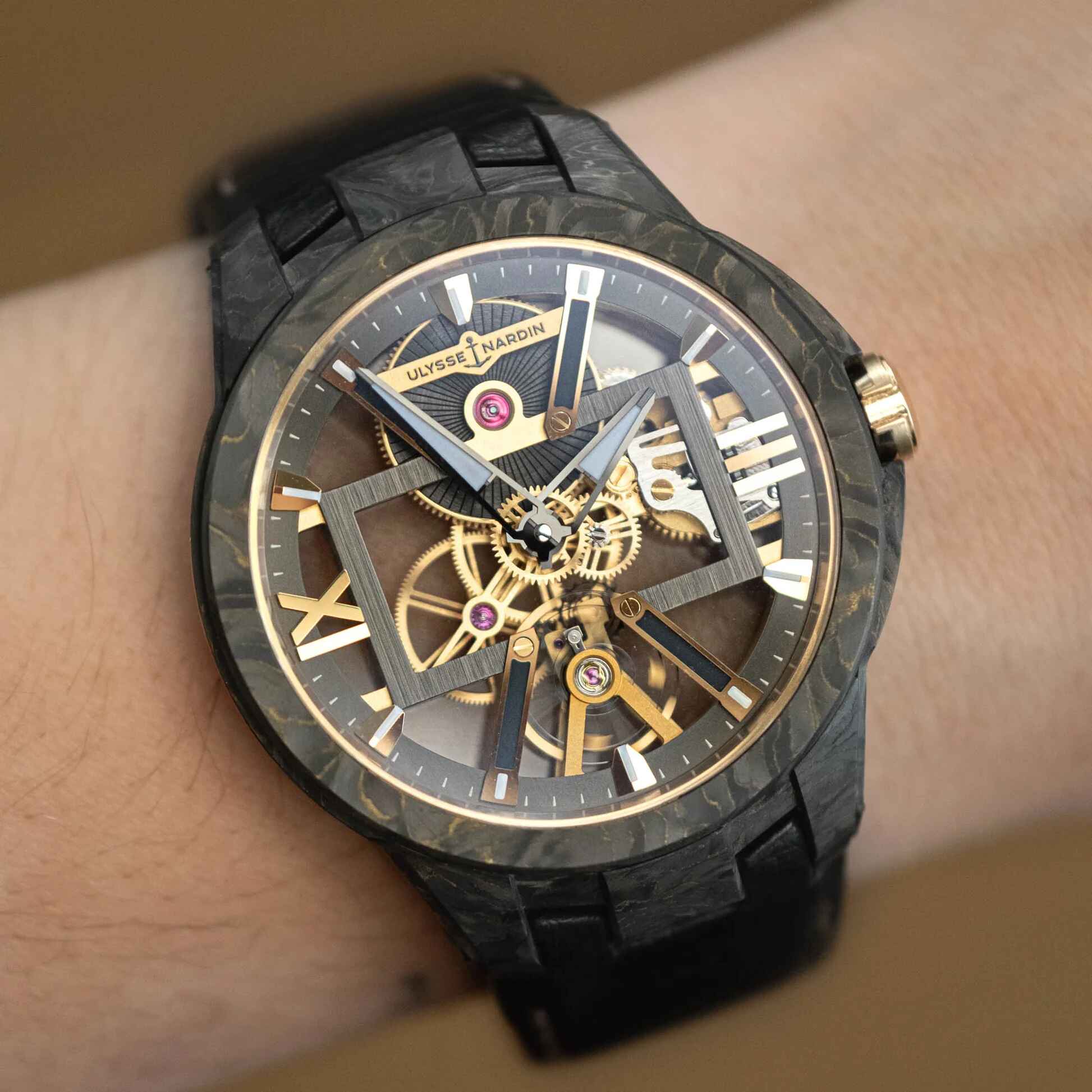 Ulysse Nardin Blast Skeleton X 43mm Carbonium Calfskin Leather Men’s Watch