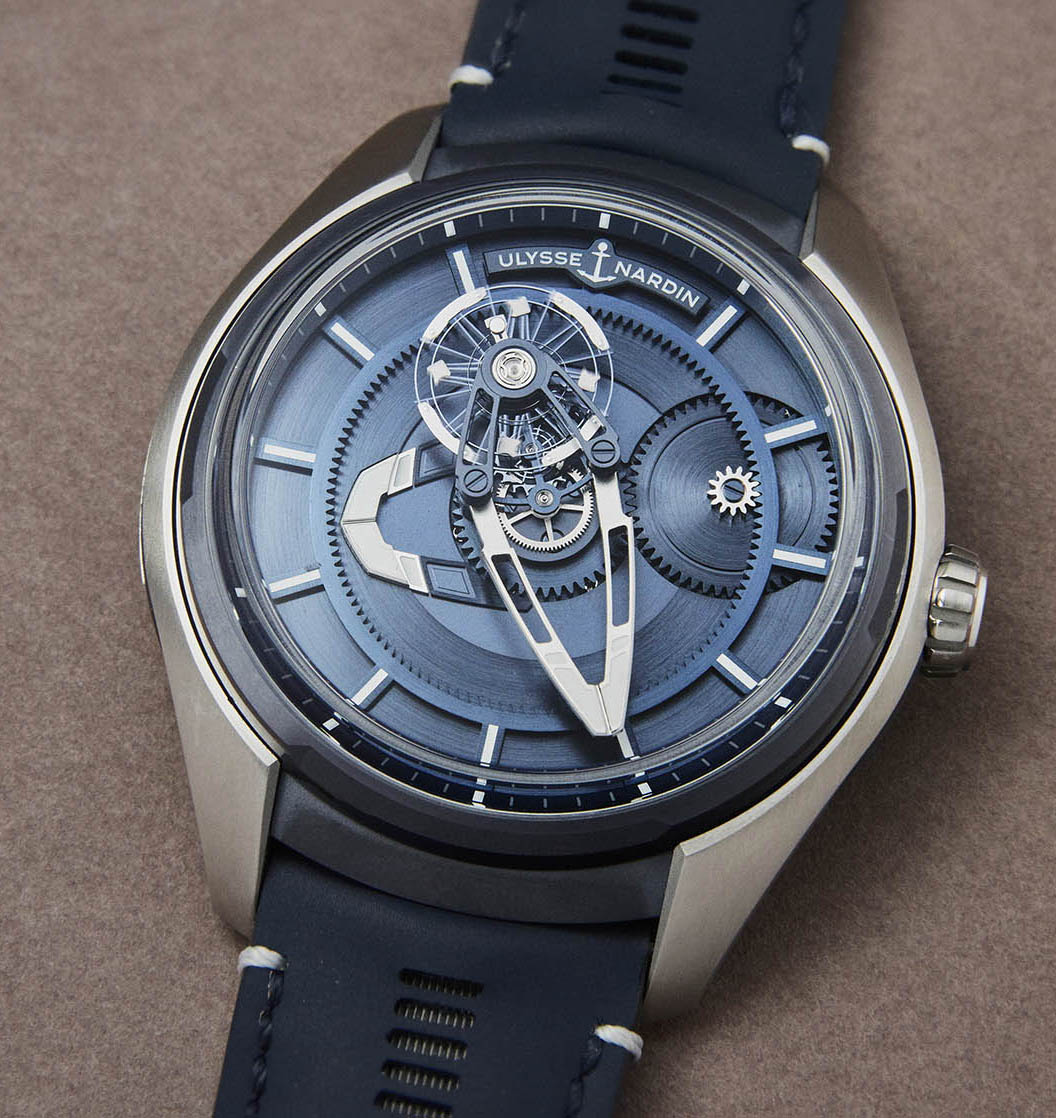 Ulysse Nardin Freak X 43mm Titanium Blue Alligator Men’s Watch