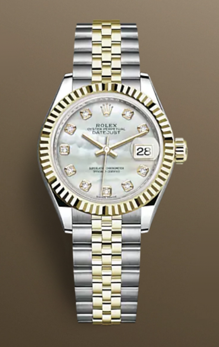 Rolex Lady-Datejust Yellow Gold, Steel & Diamond 28mm Watch photo 1