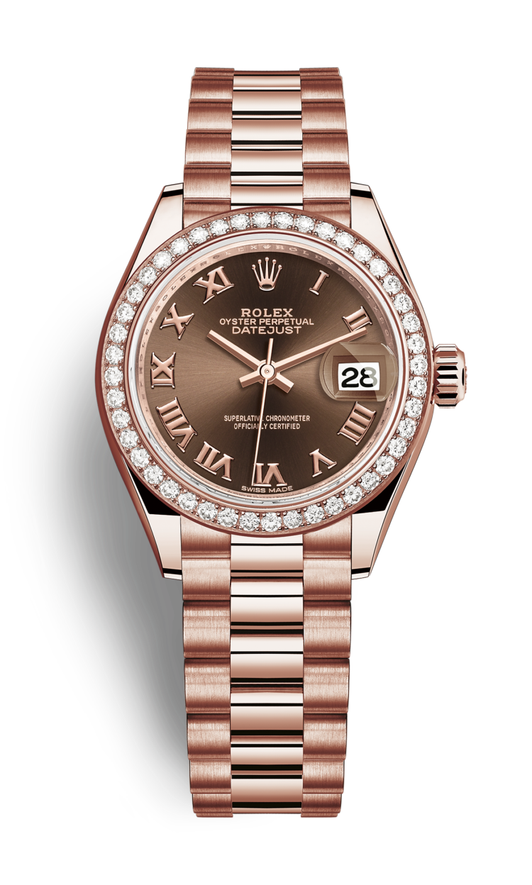 Rolex Lady-Datejust Rose Gold & Diamond 28mm Watch photo 1