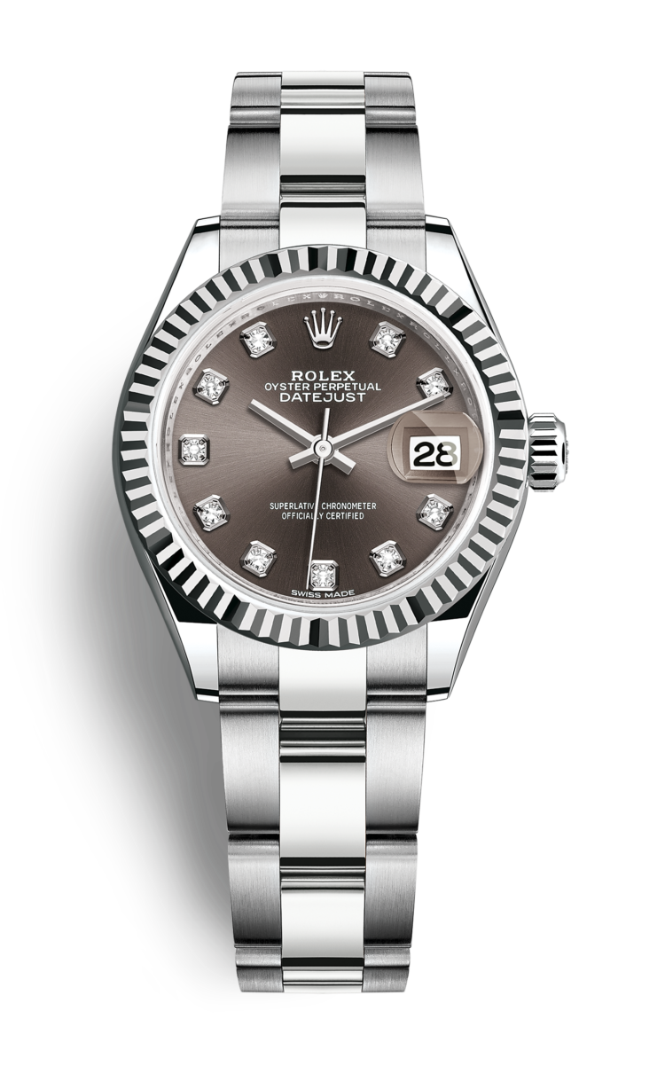 Rolex Lady-Datejust Stainless Steel & Diamond 28mm Watch photo 1