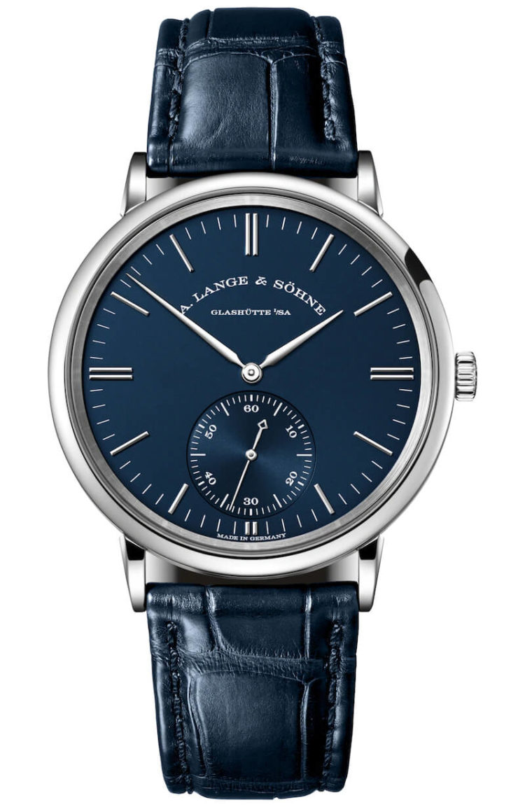 A. Lange & Sohne Saxonia Automatic White Gold Deep Blue Men's Watch photo 1