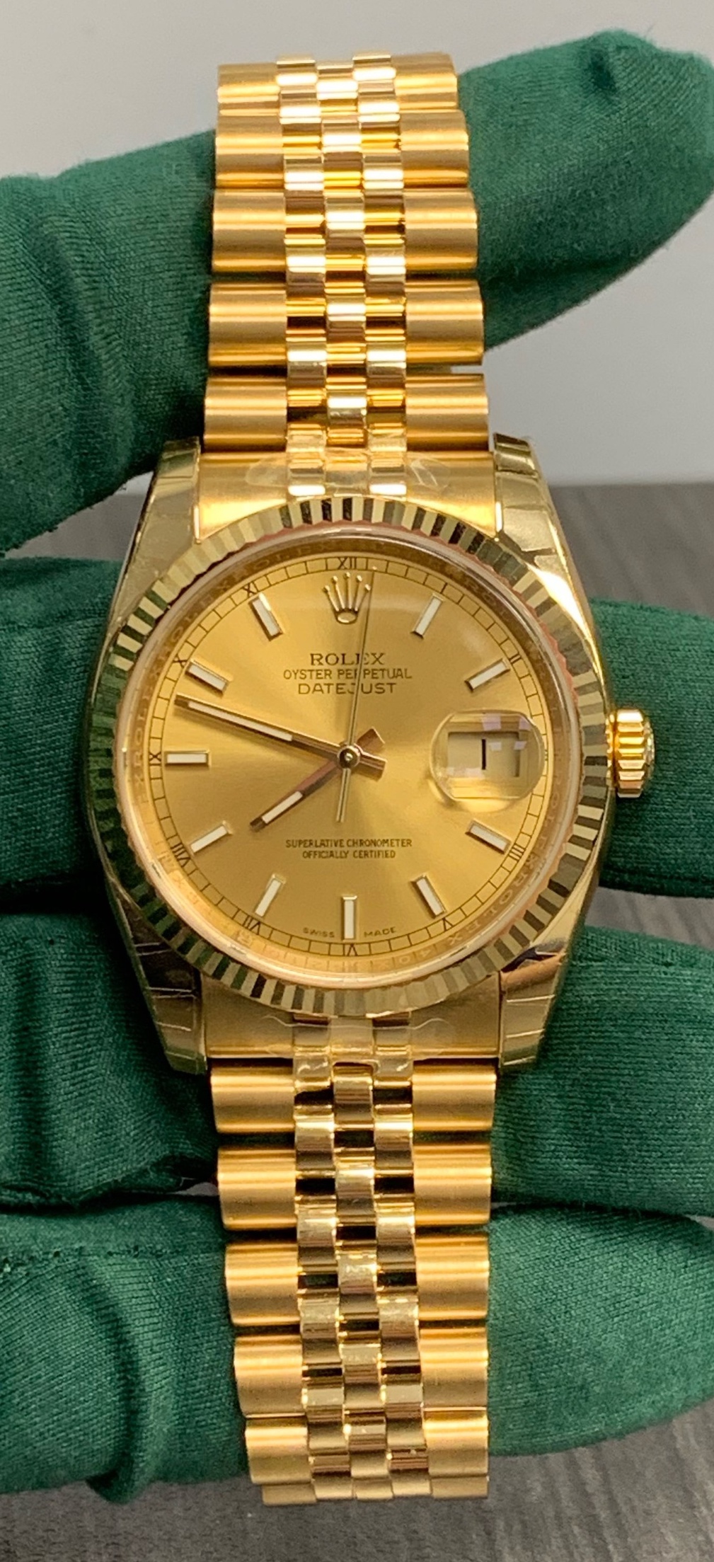 gold rolex datejust 36mm