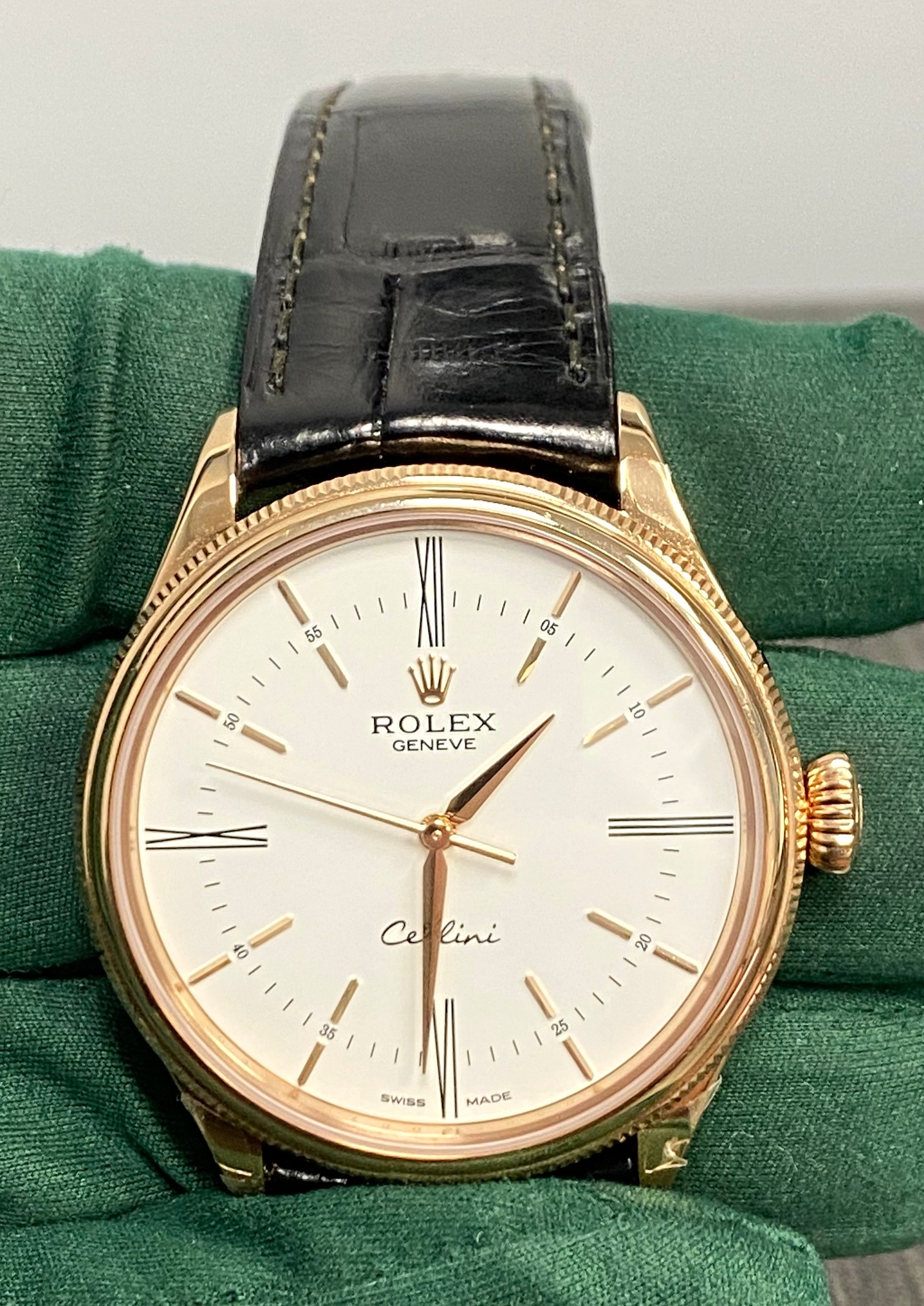 Kong Lear tab Eksisterer Rolex Cellini Time Rose Gold 39mm Watch : buy at the best prices in Catalog  of premium watches SwissWatchesForSale.com