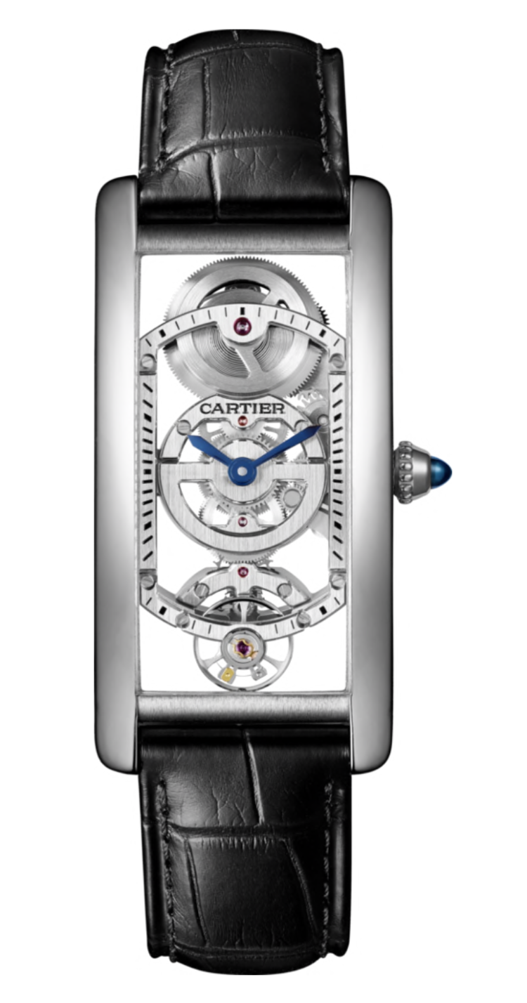 Cartier Tank Cintree Skeleton Platinum Limited Edition Men's Watch photo 1