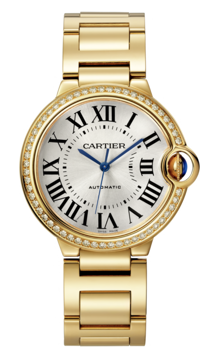 Cartier Ballon Bleu 36mm Yellow Gold Diamond Unisex Watch photo 1