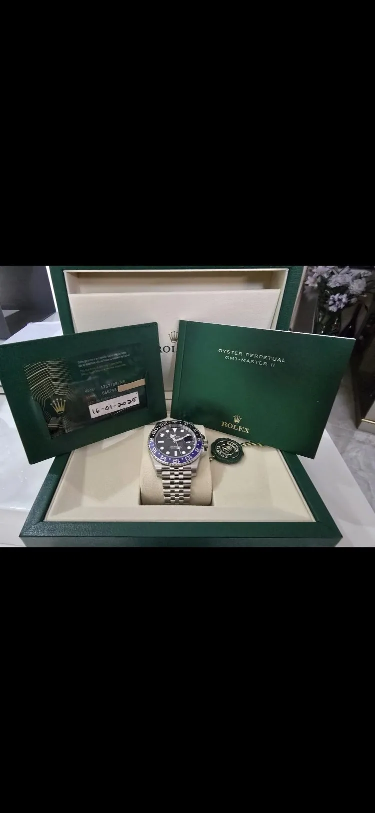 Rolex GMT-Master II 40mm Batgirl Men's Watch photo 1