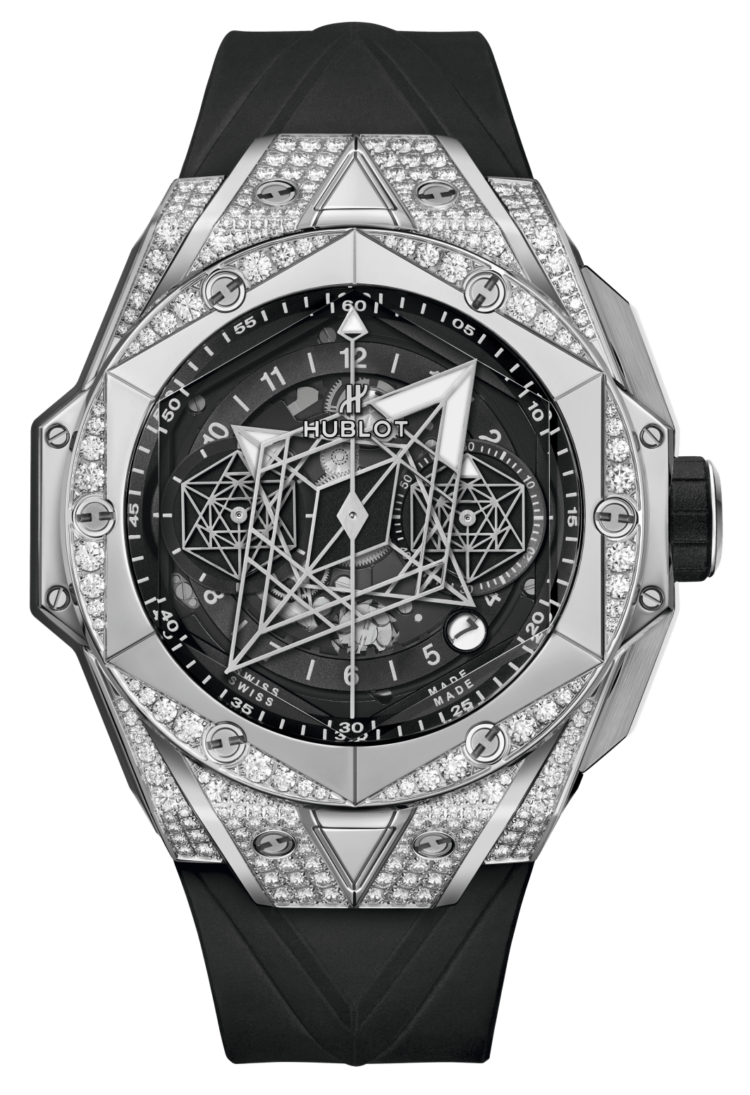 Hublot Big Bang Sang Bleu II Titanium Pave Men's Watch photo 1