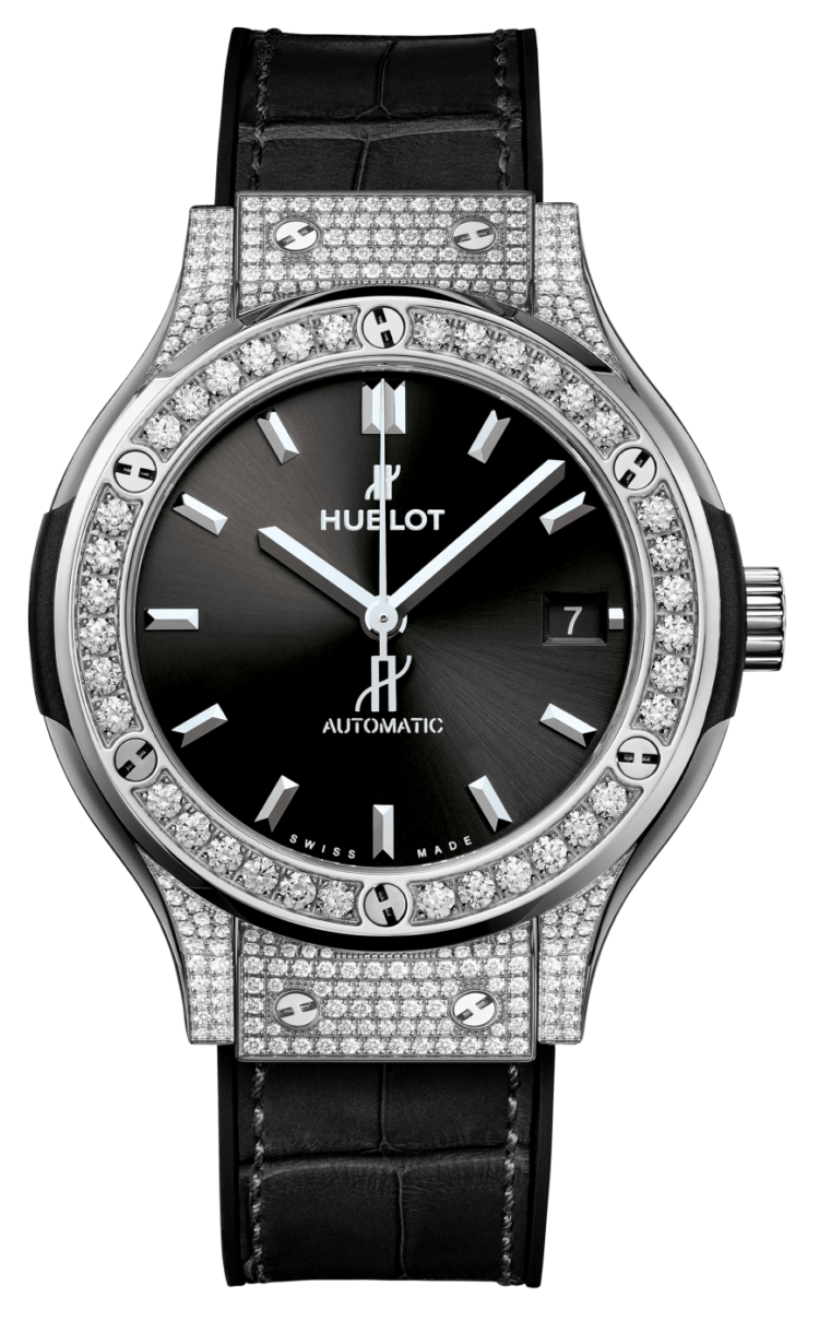Hublot Classic Fusion Titanium Pave Unisex Watch photo 1