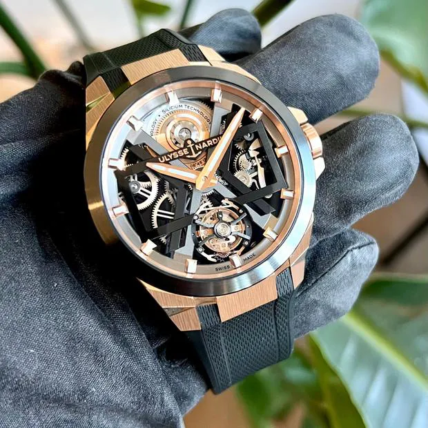 Ulysse Nardin Blast Tourbillon 45mm Rose Gold Black Rubber Men’s Watch