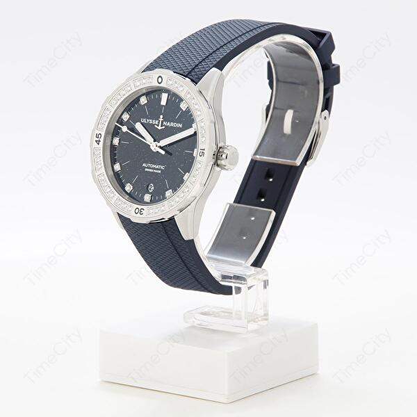 Ulysse Nardin Lady Diver 39mm Diamond Blue Rubber Watch