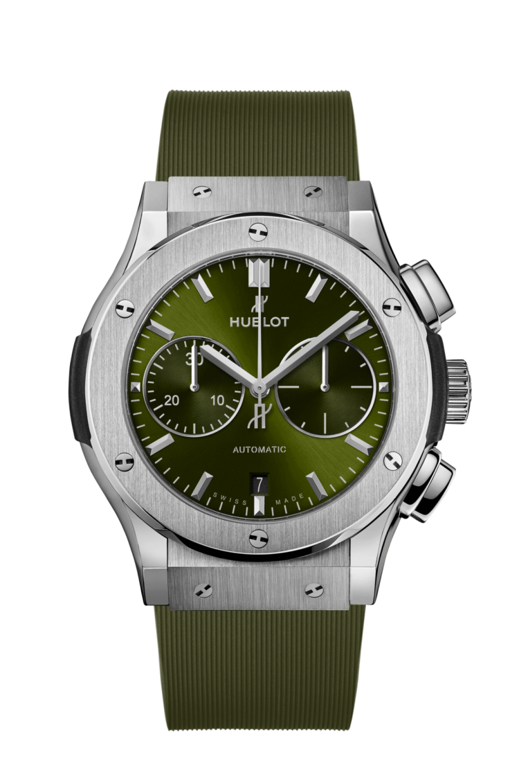 Hublot Classic Fusion Chronograph Titanium Green 45mm Men's Watch photo 1