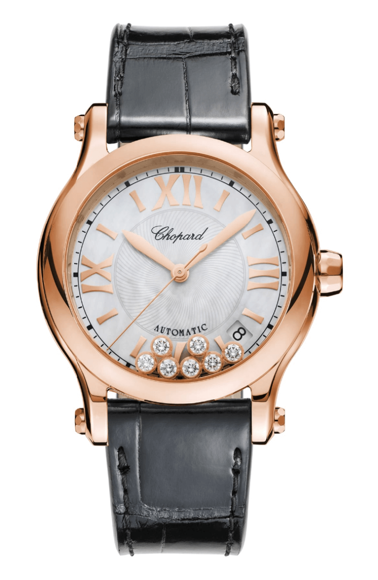 Chopard Happy Sport 36mm Mother-of-Pearl Rose Gold Ladies Watch photo 1