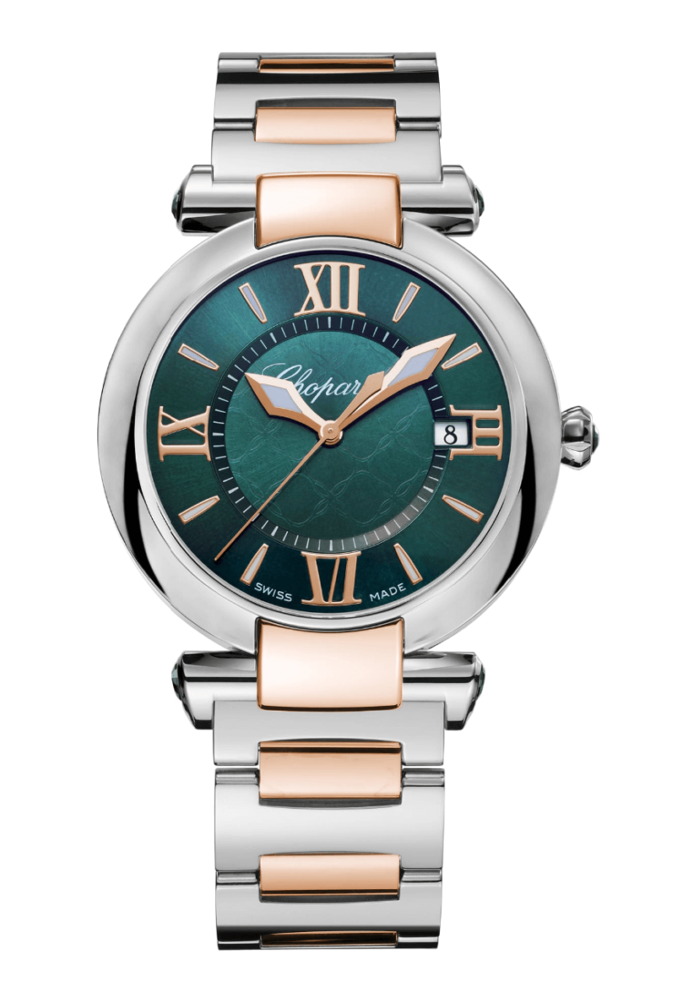 Chopard Imperiale 36mm Steel Rose Gold Green Ladies Watch photo 1