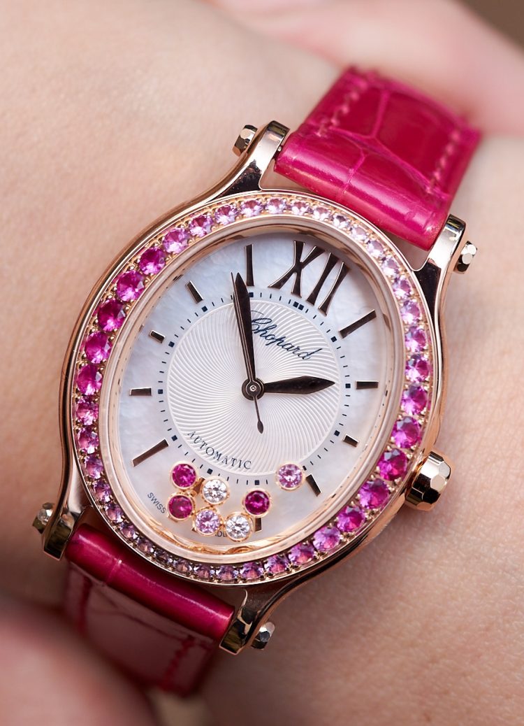 Chopard Happy Sport Pink Sapphire Ladies Watch