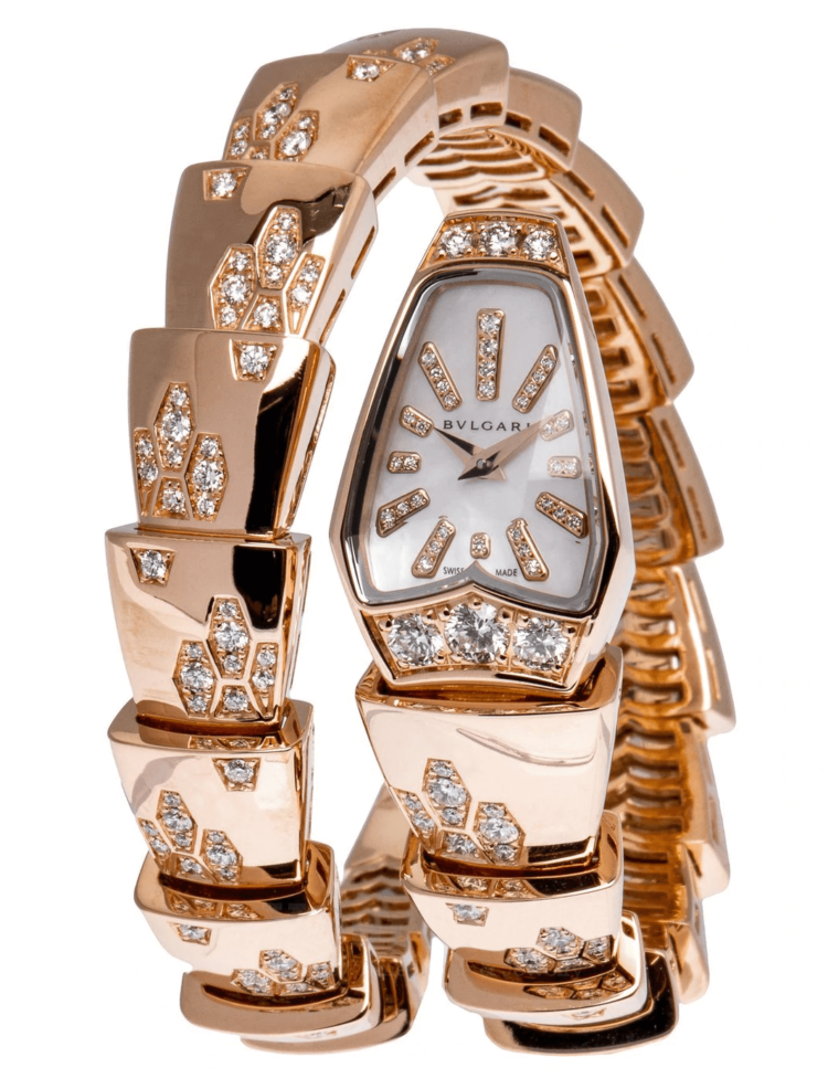 Bvlgari Serpenti Rose Gold Diamond Quartz Ladies Watch photo 1