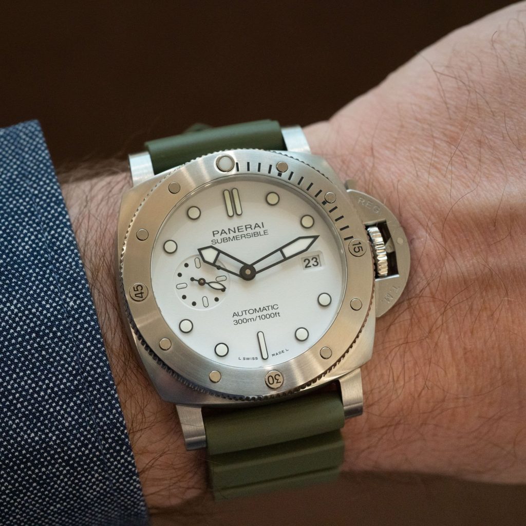 Panerai submersible on wrist hotsell