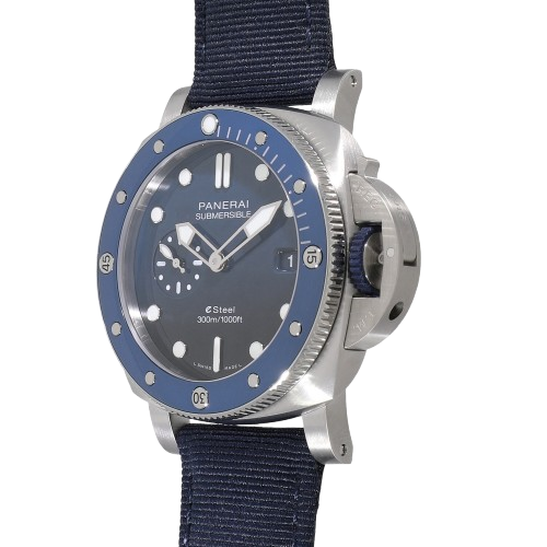 Panerai Submersible QuarantaQuattro eSteel Blu Profondo Men’s Watch PAM01289