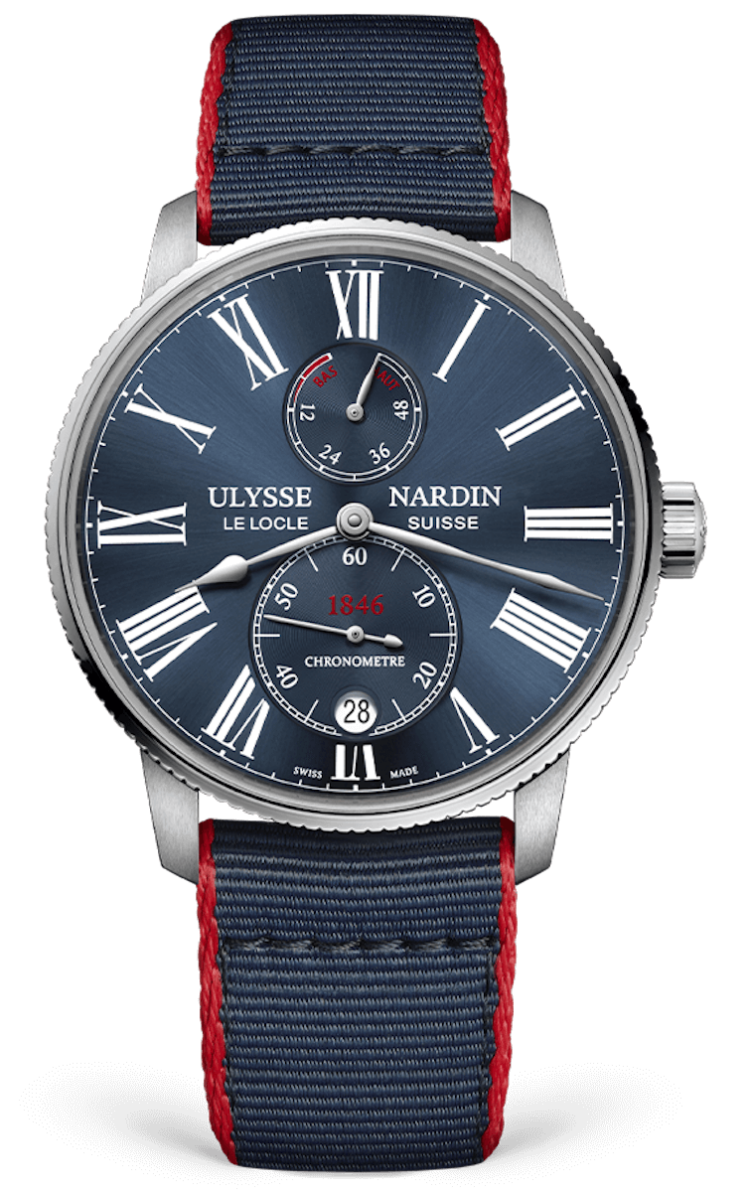 Ulysse Nardin Marine Torpilleur Chronometer 42mm Blue Fishing Net Men's Watch photo 1