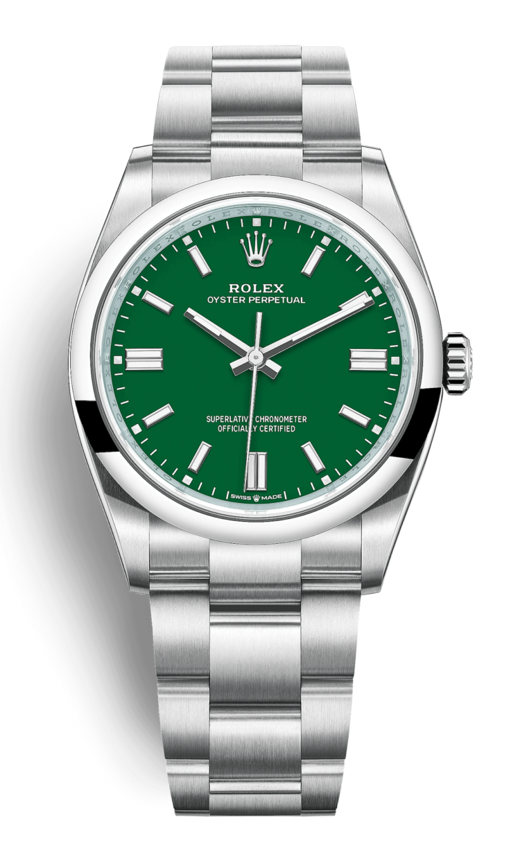 Rolex Oyster Perpetual 36 Green Oystersteel Unisex Watch photo 1