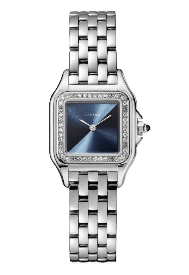 Cartier Panthere Small Model Navy Blue White Gold Diamond Ladies Watch photo 1
