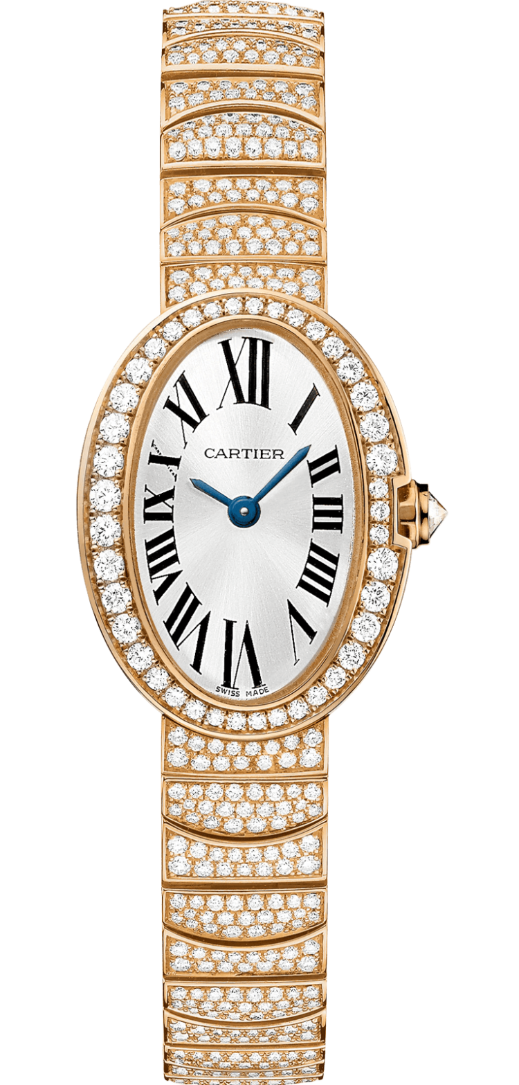 Cartier Baignoire Mini Model Rose Gold Diamond Bracelet Ladies Watch photo 1