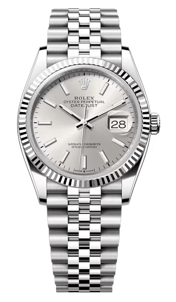 Rolex Datejust 36 White Rolesor Silver Jubilee Unisex Watch photo 1