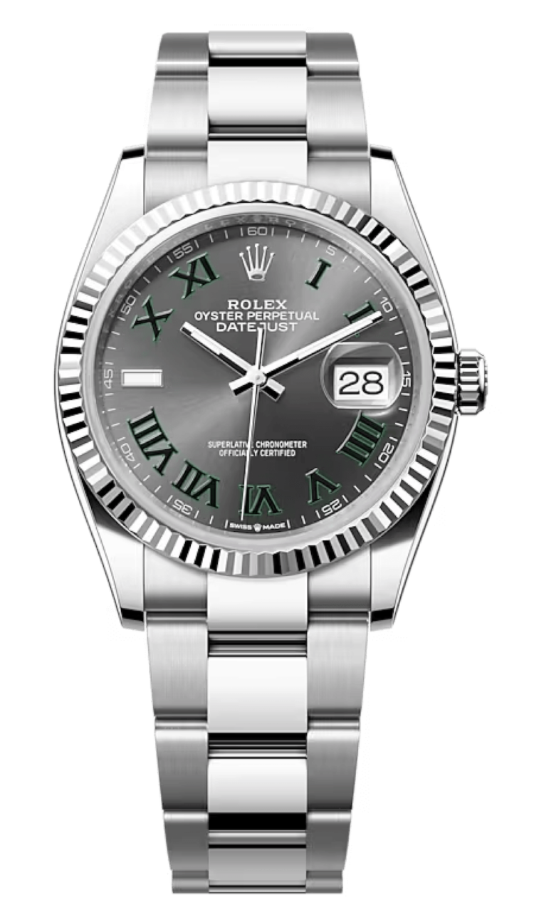 Rolex Datejust 36 White Rolesor Slate Roman Dial Oyster Unisex Watch photo 1