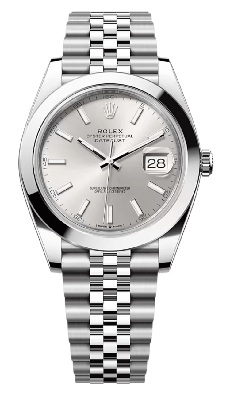 Rolex Datejust 41 Silver Stainless Steel Smooth Jubilee Men's Watch photo 1