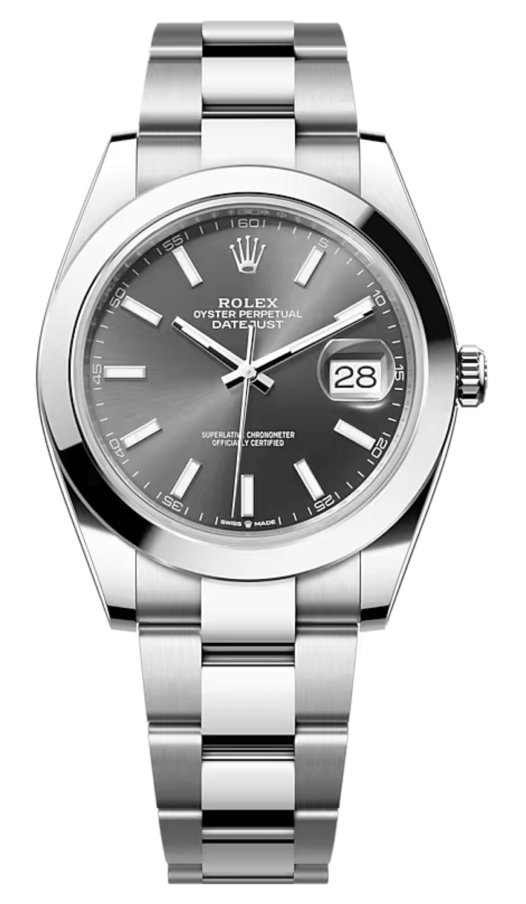 Rolex Datejust 41 Slate Dial Stainless Steel Oyster Smooth Men's Watch photo 1