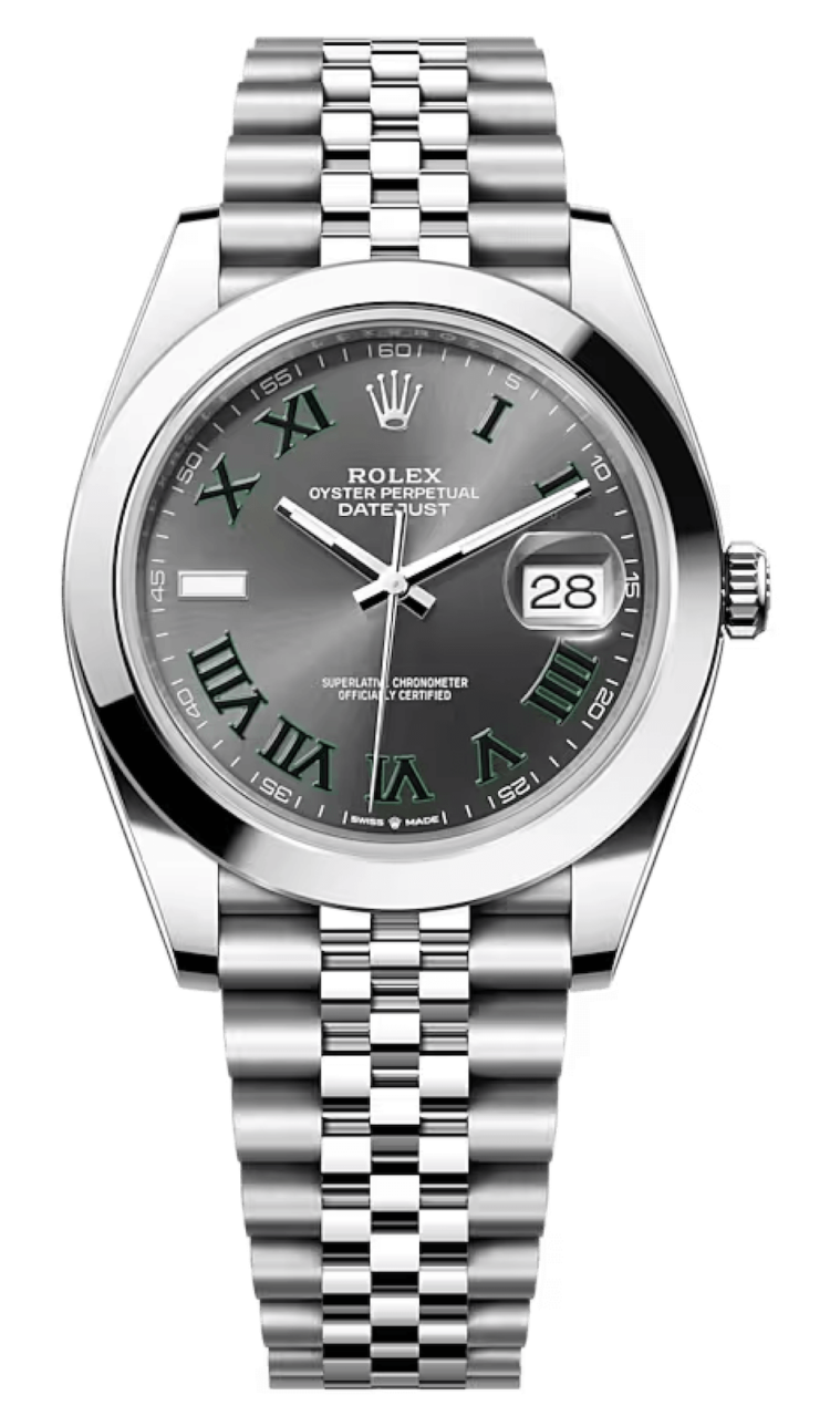 Rolex Datejust 41 Slate Roman Dial Oystersteel Smooth Jubilee Men's Watch photo 1
