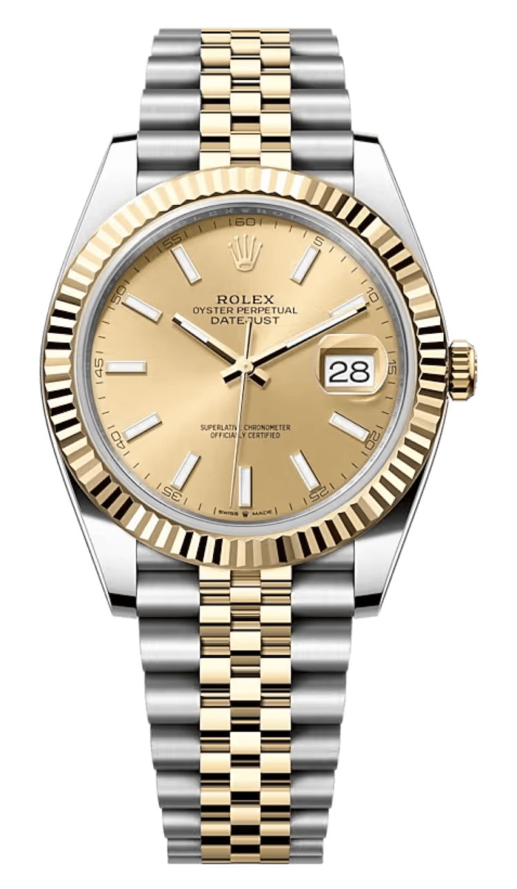 Rolex Datejust 41 Yellow Rolesor Fluted Champagne Jubilee Men's Watch photo 1
