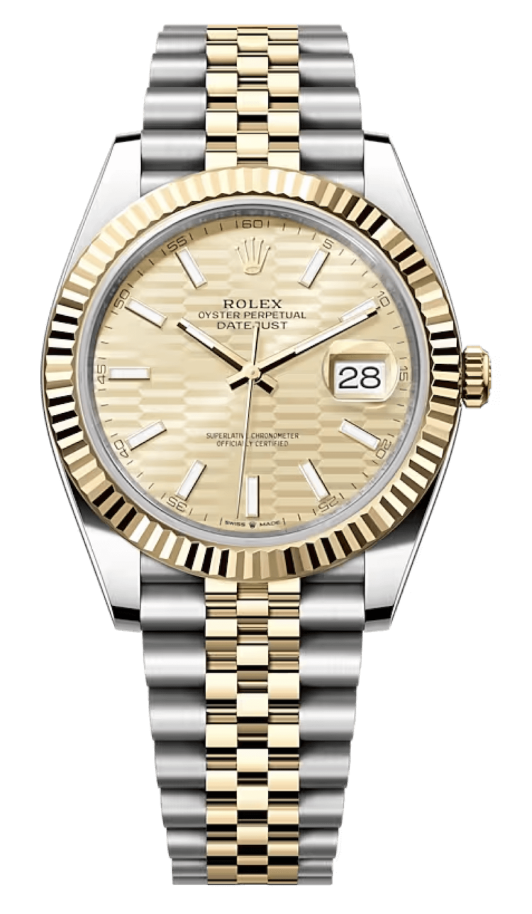 Rolex Datejust 41 Yellow Rolesor Fluted Motif Golden Jubilee Men's Watch photo 1