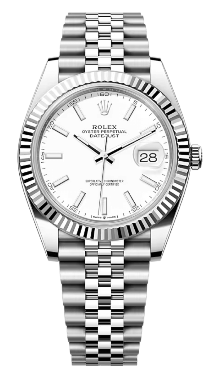 Rolex Datejust 41 White Lacquer White Rolesor Jubilee Men's Watch photo 1