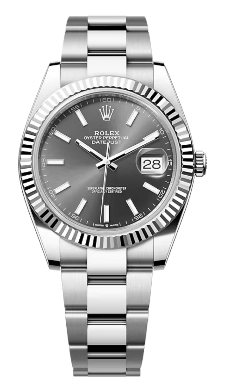 Rolex Datejust 41 Slate Dial White Rolesor Oyster Men's Watch photo 1