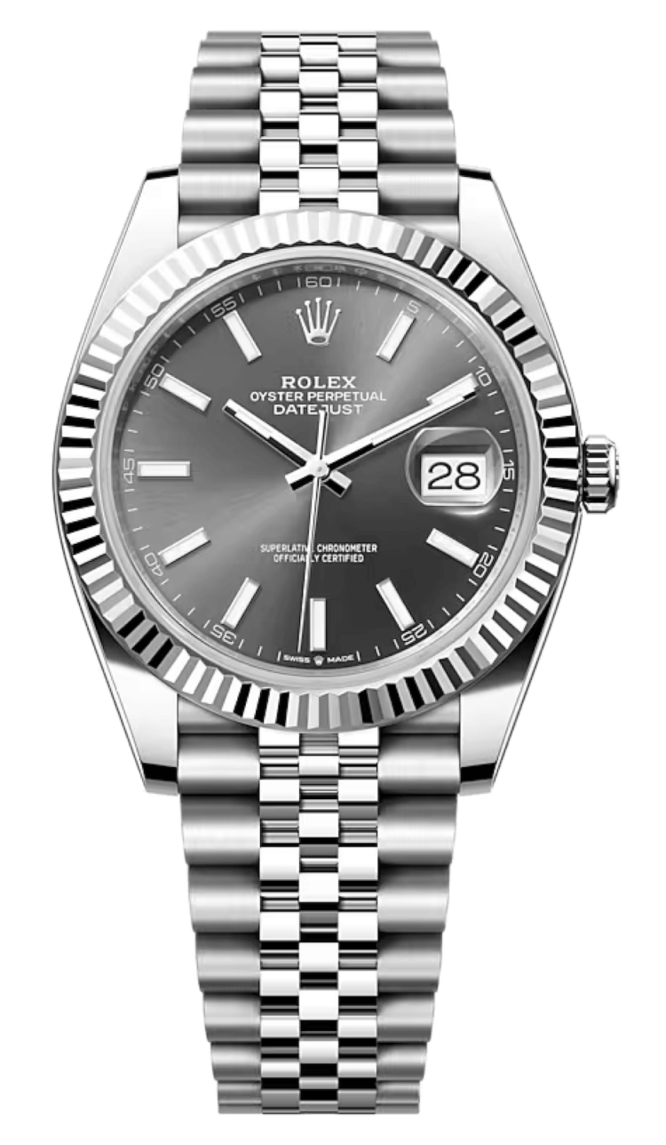 Rolex Datejust 41 Slate Sunray White Rolesor Jubilee Men's Watch photo 1