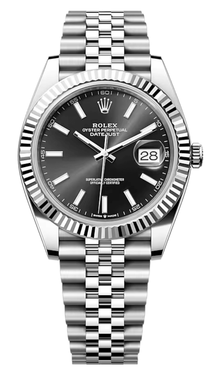 Rolex Datejust 41 Bright Black Sunray White Rolesor Jubilee Men's Watch photo 1