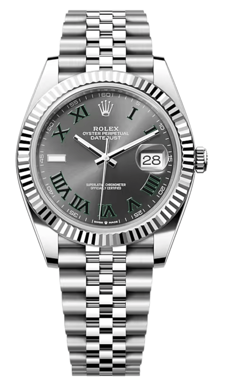 Rolex Datejust 41 Slate Roman Dial White Rolesor Jubilee Men's Watch photo 1