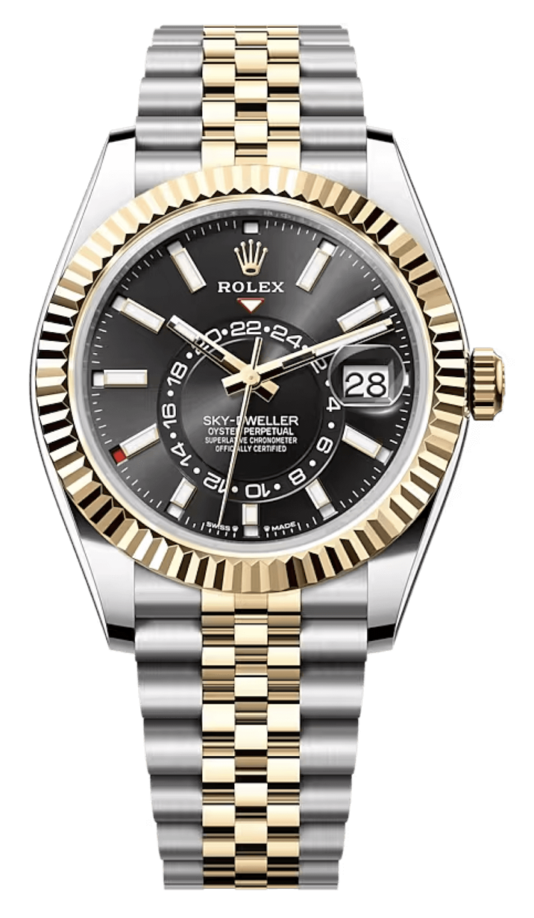 Rolex Sky-Dweller Bright Black Oystersteel & Yellow Gold Jubilee Men's Watch photo 1