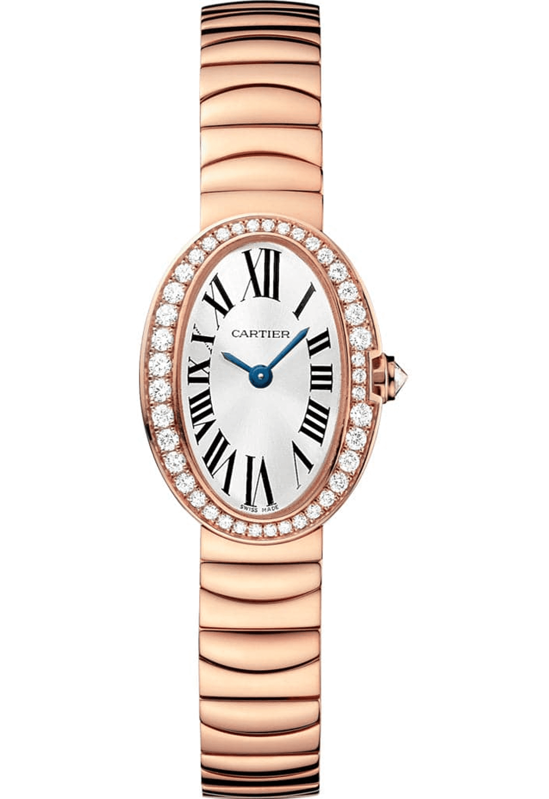 Cartier Baignoire Mini Model Rose Gold and Diamond Ladies Watch buy at ...