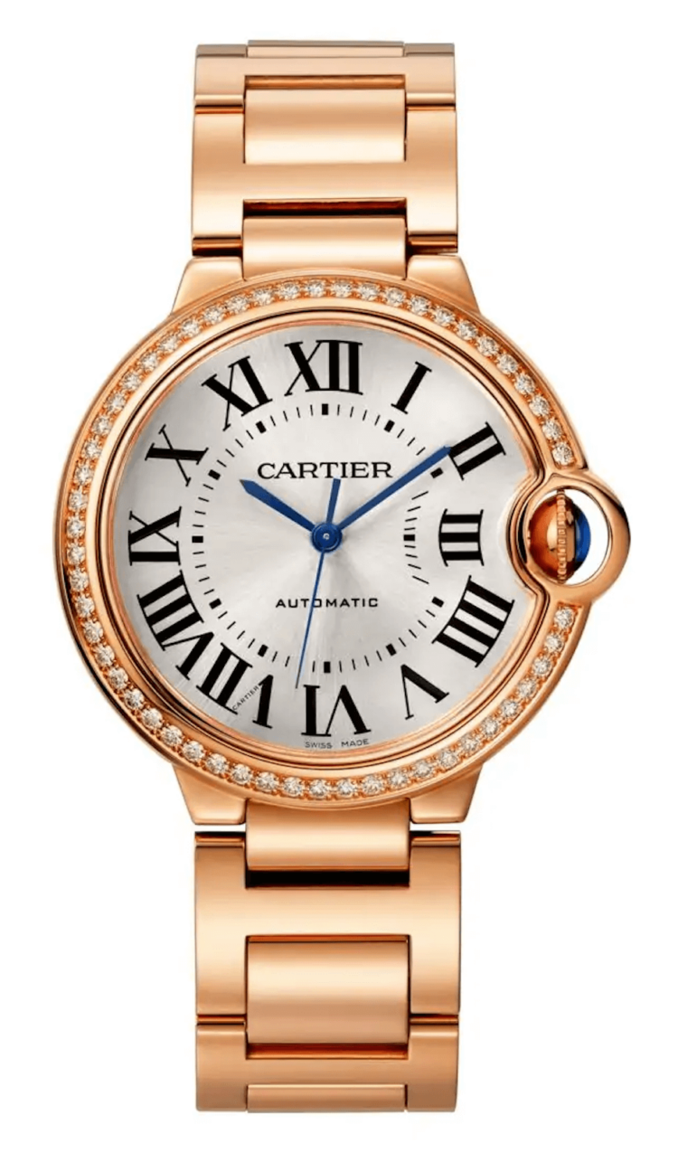Cartier Ballon Bleu de Cartier 36mm Rose Gold Diamond Unisex Watch photo 1