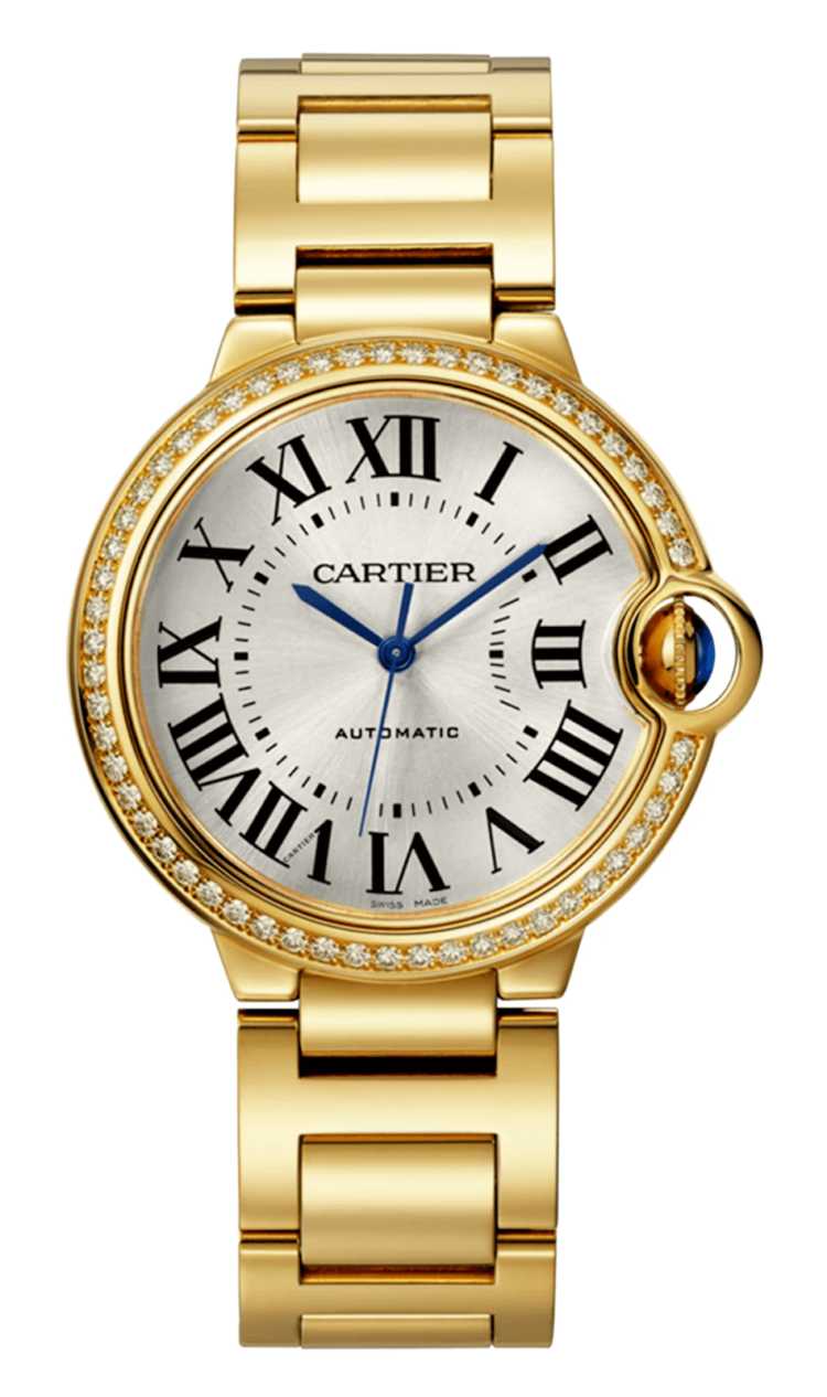 Cartier Ballon Bleu de Cartier 33mm Yellow Gold Diamond Ladies Watch photo 1